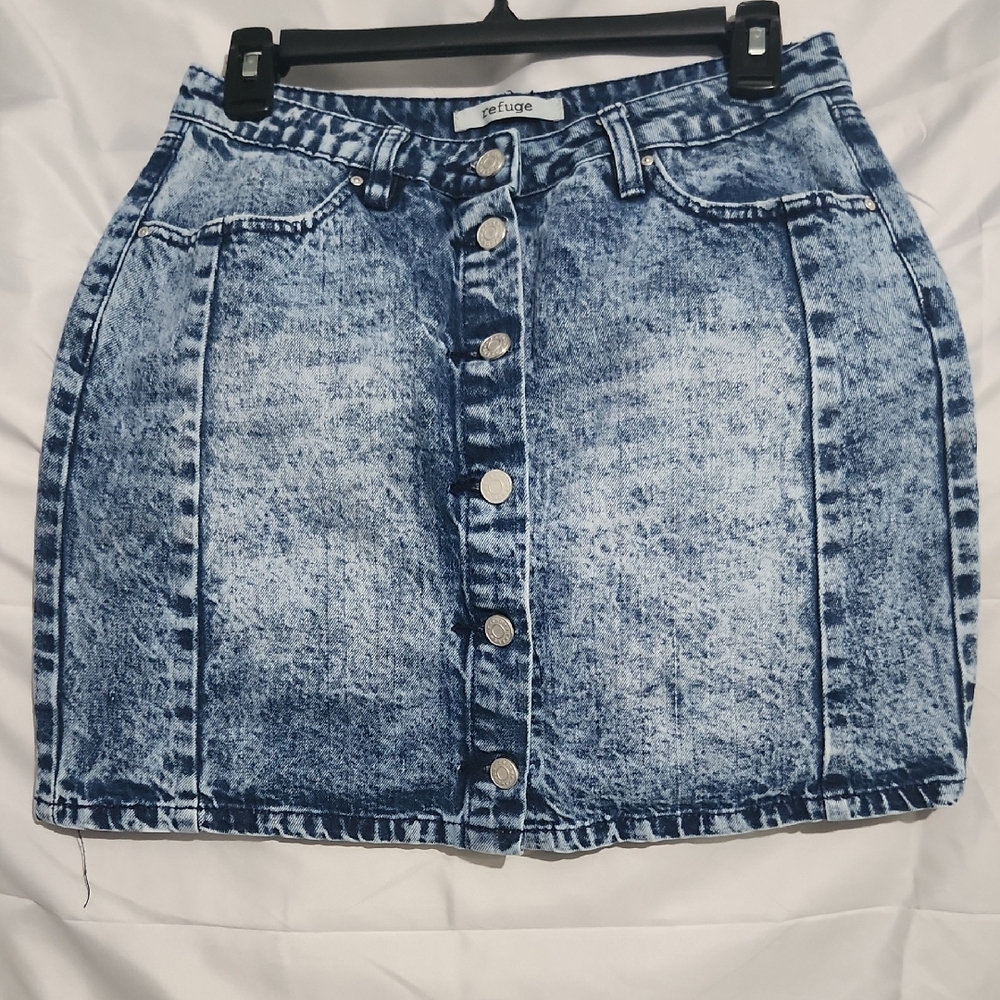 Refuge Blue Denim Skirt